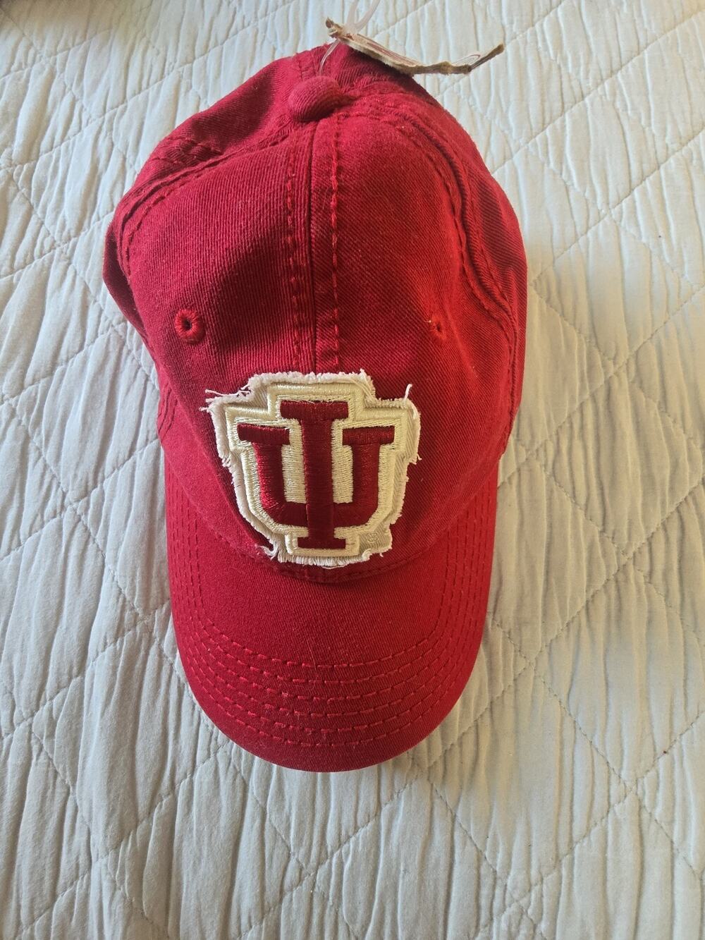OC Sports Indiana University Hoosiers Embroidered Raw Hem IU logo snapback hat
